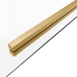 REA - Sprchový kout SOLAR - zlatý Brush 100x80 Bez sprchové vaničky REA-K9509