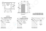 VILLEROY & BOCH - ViCare Umyvadlo Vita 610x550 mm, bez přepadu, otvor pro baterii, AntiBac, CeramicPlus, alpská bílá 411961T2