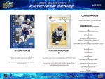 Hokejové karty NHL 2023-24 Upper Deck Extended Series Hobby Balíček