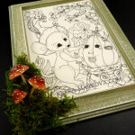 Antistresové omalovánky I Believe in Fairies, omalovánkové pohlednice, Klára Marková