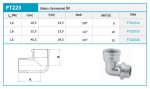 NOVASERVIS - Koleno chromované ŠM 3/4" FT223/20