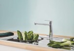 GROHE - BauLoop Dřezová baterie s uzavíracím ventilem, chrom 31713000