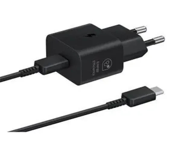 Samsung EP-T2510EBE + EP-DN980BBE / Cestovní nabíječka USB-C 25W + datový kabel / černá / OOB Bulk (57983121786)