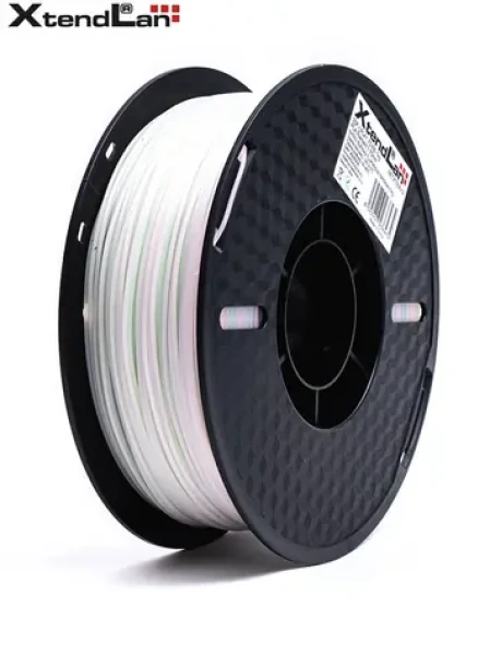 XtendLan PLA filament svítící duhová / Struna pro 3D tiskárnu / PLA / 1.75mm / 1kg (3DF-LPLA1.75-RB 1kg)