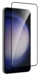 Puro Frame černý rámeček / Ochranné sklo na displej / Samsung Galaxy S25, S24 / Temperované sklo