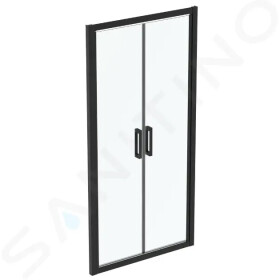 IDEAL STANDARD - Connect 2 Sprchové dveře 1000 mm, černá/čiré sklo K9296V3