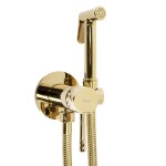 REA - Podomítková bidetová baterie LUNGO LOOP Diamond Gold REA-B8997