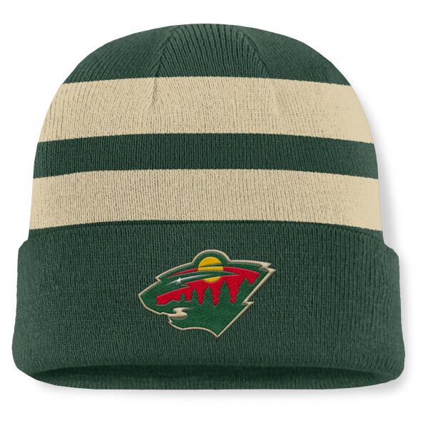 Fanatics Pánská zimní čepice Minnesota Wild NHL Swipe Cuffed Beanie