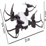 Malplay Dron 2,4 GH se 4 vrtulemi HD kamera Hi Tech