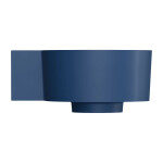 OMNIRES - OVO M+ umyvadlo na desku/závěsné - levé, 33 x 34 cm, midnight blue mat; OVO335UWLMB