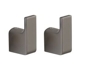 Gedy - PIRENEI háček, balení 2ks, gun metal PI2781