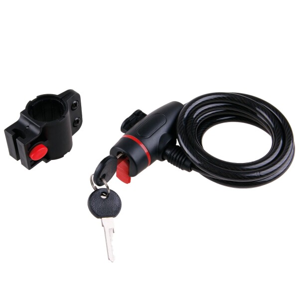 FESTA 23292 Zámek na kolo, 180cm x 8mm, spirálový