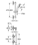 GROHE - Precision Start Sprchový set s termostatem, chrom 34597001