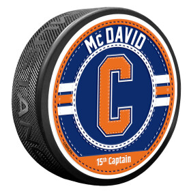 Mustang Puk Edmonton Oilers NHL Captain Jersey Stitch - Connor McDavid