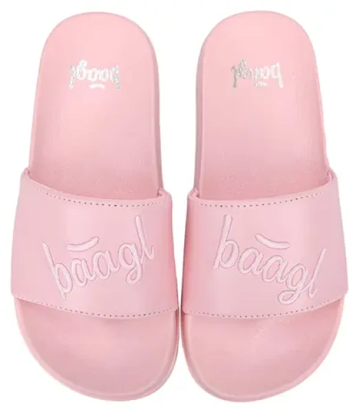 BAAGL Pantofle Logo Pink vel. 38 / Protiskluzová podrážka / Dětské i dospělé velikosti