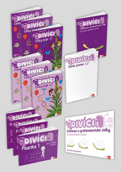 Divíci 1 - základní žákovský balíček - Český jazyk GM (nevázané písmo)