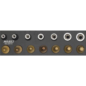 Hazet sada nástrčných klíčů a bitů 1/4 (6,3 mm) 14dílná 163-251/14 - sada nářadí 1/4