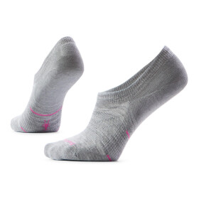 Dámské merino běžecké ponožky SMARTWOOL Women's Run Zero Cushion No Show Socks, Light Gray velikost: 38-41 (M)