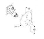 KLUDI - Bozz Baterie pod omítku, pro 2 spotřebiče, chrom 386630576
