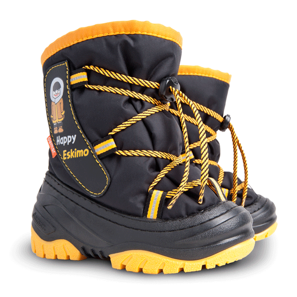 Demar Happy Eskimo 4035 D Dětské sněhule žluté 26-27 4035D_26-27