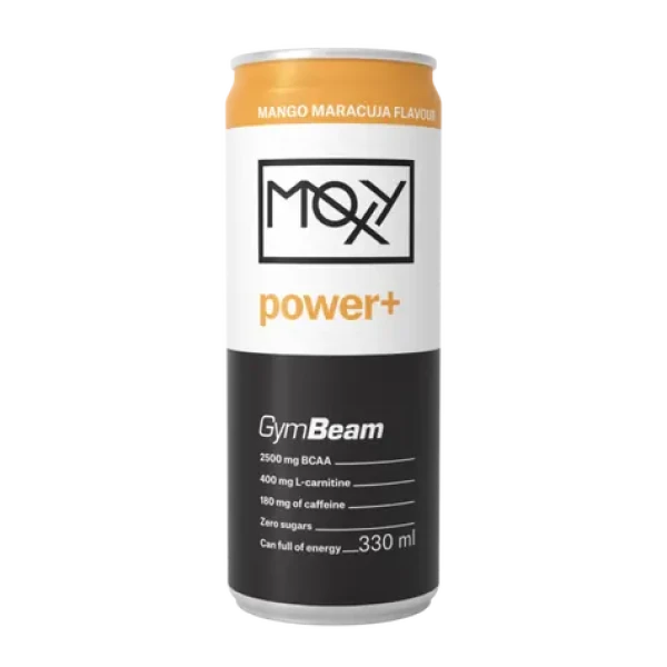 MOXY power+ Energetický nápoj 330 ml - GymBeam (mango marakuja, 330 ml) (33457-6-mango-maracuja-330ml)
