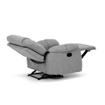 Relaxační křeslo, šedá látka, TV-4088 SIL2