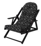 ROJA BORNEO lehátko dřevěné - grafit 40309-800