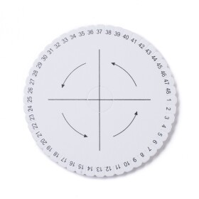 Kumihimo disk - pěnový - bílý - ∅ 150 mm - 1 ks