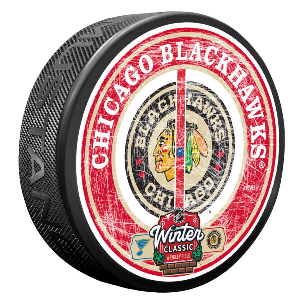 Mustang Puk Chicago Blackhawks NHL Winter Classic 2025 Center Ice Puck