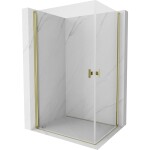 MEXEN/S - Mist-B Duo sprchový kout dveře křídlové 95 x 90, transparent, zlato 8A2-095-090-50-00