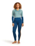 ICEBREAKER Wmns 200 Oasis+ LS Half Zip Hood, Atlantis/Hydro/Trail/Cb (vzorek) velikost: S