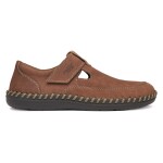Polobotky Rieker B2452-24 Přírodní kůže (useň) - Nubuk