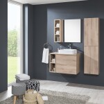 Mereo Aira, koupelnová skříňka 170 cm vysoká, levé otevírání, dub Kronberg CN724LN
