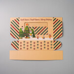 Cake star Vánoční krabice "stromeček" 25x17x7cm