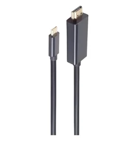 Shiverpeaks HDMI - USB-C kabel černá / Kabel / 4K/60Hz / HDCP 2.2 / 1 m (BS10-57025)