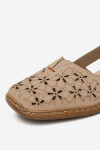 Polobotky Rieker 41356-60 Přírodní kůže (useň) - Lícová