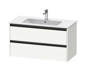 DURAVIT - Ketho.2 Umyvadlová skříňka 55x101x48 cm, 2 zásuvky, matná bílá K25264018180000