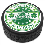Mustang Puk Colorado Avalanche NHL Lucky St. Patricks Day Puck