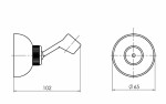 HOPA - Držák sprchové růžice DUPLEX METAL OLBA623004