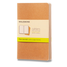 Sešity Moleskine Cahier, S, čisté, 3 ks - karton