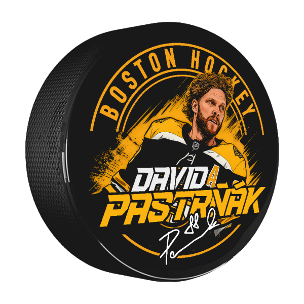 FansArena Puk David Pastrňák #88 Boston Hockey Town Exclusive Collection (Boston Bruins NHL)