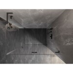 MEXEN/S - Lunar-F L sprchový kout skládací dveře pravá 100 x 80, transparent, grafit metal 836L-100-080-95-00-P