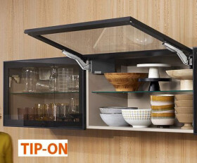 Blum Sada Aventos HK top ALU Tip-On mechanismus: střední, krytka: šedá světlá (BLAHKT_65)