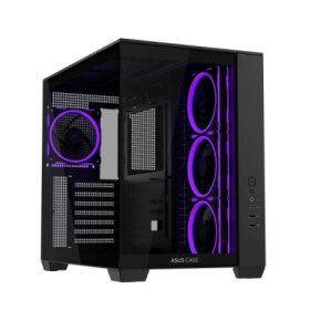 ASUS Case A32 PLUS TG ARGB, ATX, Průhledná bočnice, 4x 120mm ARGB Fan, Černá EDF_1887709