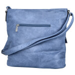 Trendy dámská koženková crossbody kabelka Tomila, džínově modrá
