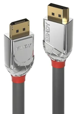 Lindy šedá / Kabel DisplayPort 1.4 / 1 m / M-M (36301)