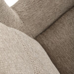 Křeslo ušák, hnědá, látka, AK-H9206 COF2