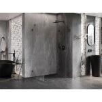 MEXEN/S - Lunar-F sprchový kout skládací dveře pravá 90 x 70, transparent, grafit metal 836-090-070-95-00-P