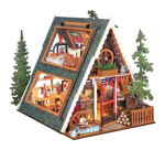 3D dřevěná skládačka Miniatura domečku Útulná lesní chata
