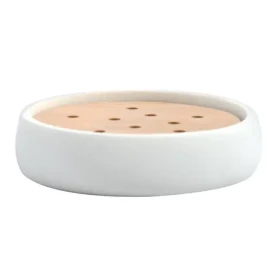 Spirella SVEN mýdlenka bílá / polyresin / dřevo (7610583214188)